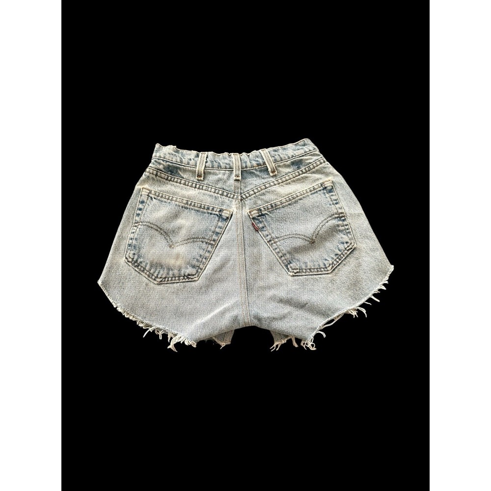 Women's Vintage Levi's Cutoff Shorts Custom‎ Tailored USA Made Sz 26 *Broke Zip